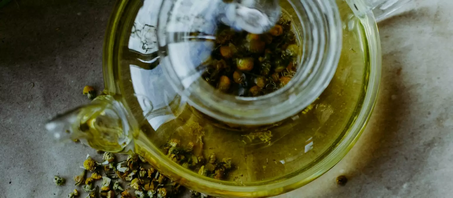 Herbal tea. Calm in a cup.