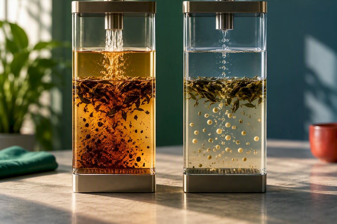 Decorative cold brew tea title card