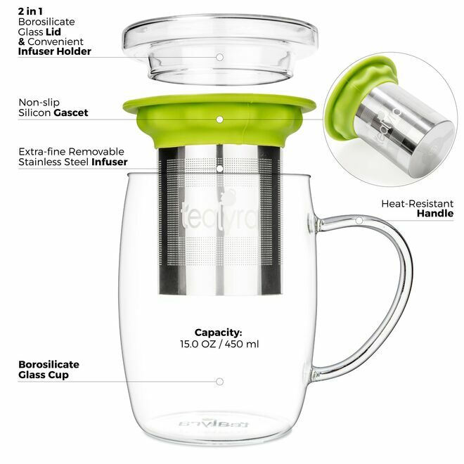 perfecTEA Glass Cup Infuser